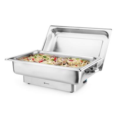 Elektrický ohřívač pokrmů Pollina, HENDI, Profi Line, 9L, Stříbrná, 230V/900W, 587x440x(H)273mm | 204900